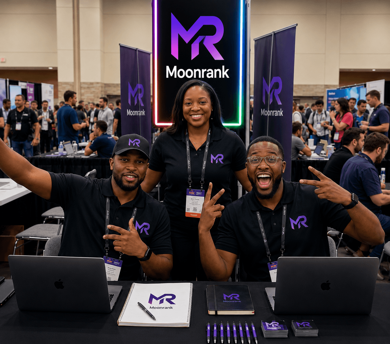 MoonRank team collaborating on intelligent business growth