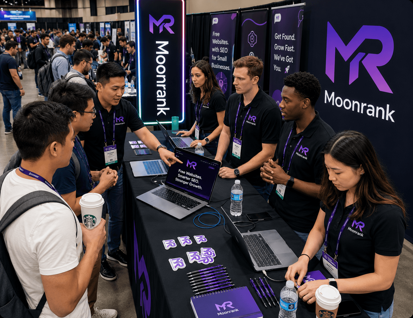 MoonRank specialists helping businesses improve performance