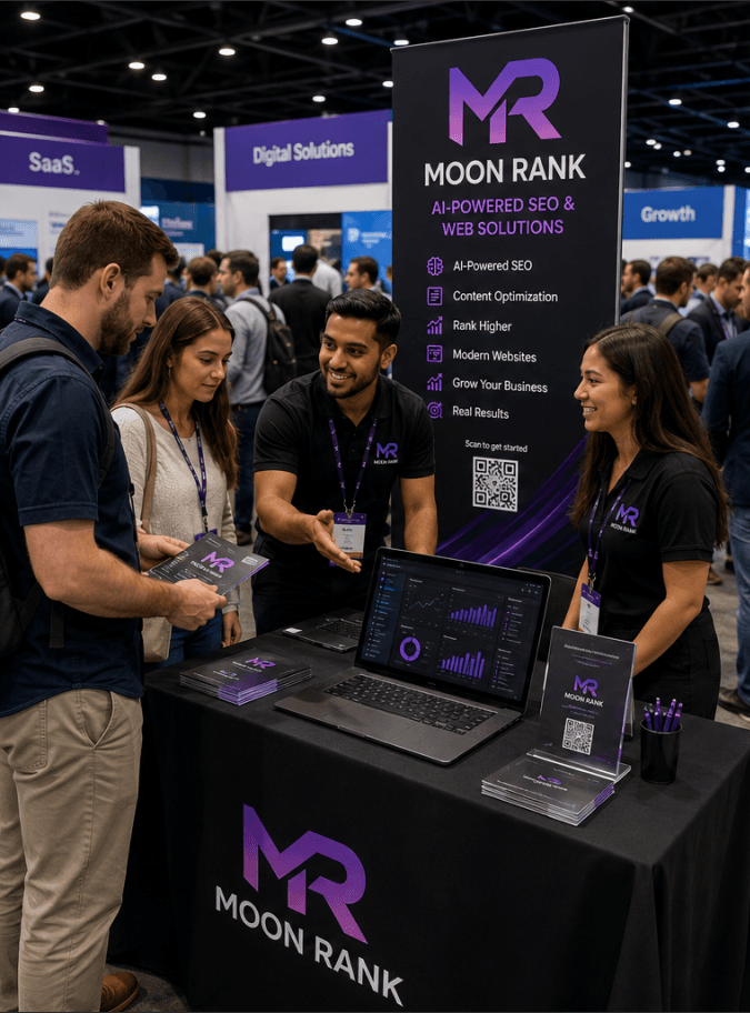 MoonRank team demonstrating intelligent SEO solutions